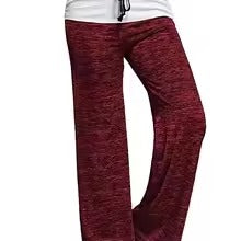 Women's Casual Loose Drawstring Splicing Loose Pants